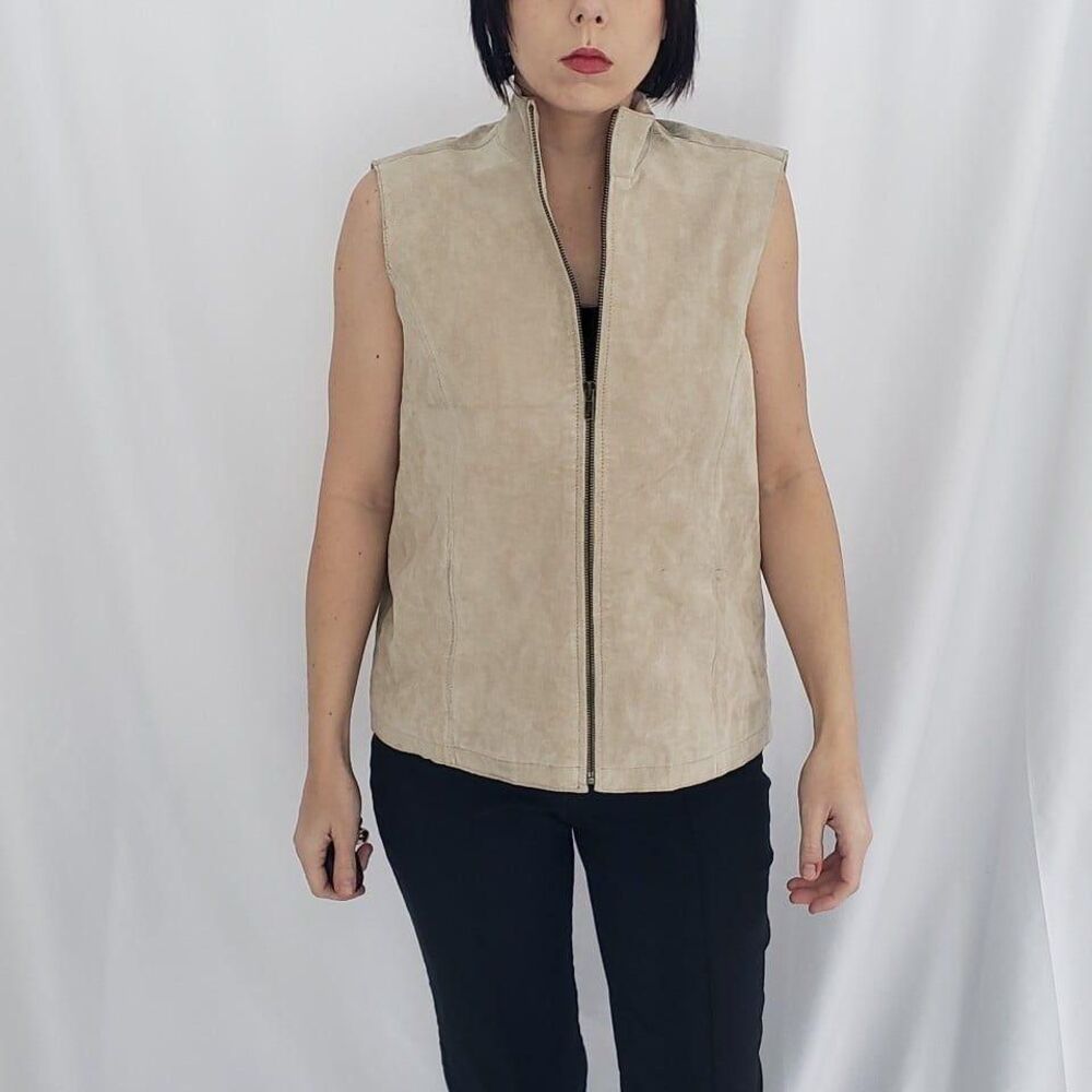Tan Suede Vest
